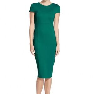 Felicity & Coco Ward Seamed Pencil Dress: Jade